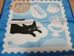 カフェ・ベローチェ 40周年記念 黒猫 タオル