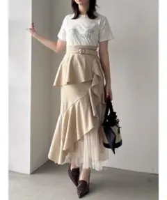 アシメプリーツマーメイドスカート dazzlinのサムネイル
