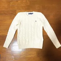 Polo by Ralph Lauren アイボリー ケーブルニット XS