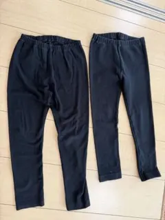 ユニクロ ブラック レギンス 100-110cm