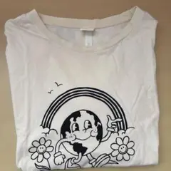 H&M 地球と虹のデザインTシャツ L