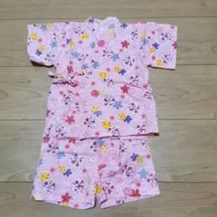 女の子　キッズ　甚平　80cm