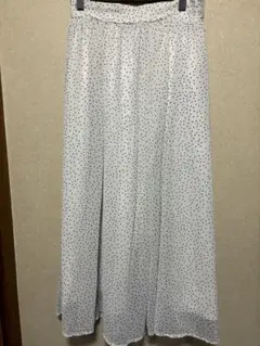 earth music&ecology ドット柄 ロングスカート
