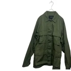 a232 シンプリシテェ　ミリタリージャケット　フリーサイズ　モスグリーン