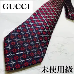 ✨未使用級✨GUCCI ネクタイ 現行 GG柄 人気柄 蜂 bee 7cm 刺繍
