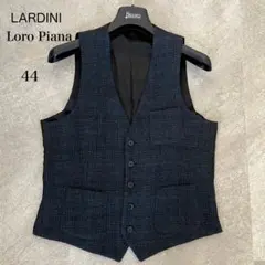 LARDINI ネイビー ベスト サイズ46 - メルカリ