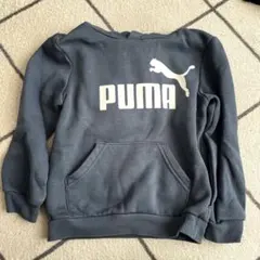 PUMA トレーナー　ブルーグレー系　5-6y 100〜110cm 裏起毛