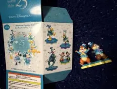 ディズニーシー 25周年　ミニチュアフィギュア コレクション　チップ＆デール