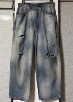 ancellm SHOE-CUT DENIM PANTS INDIGO - メルカリ