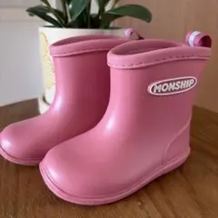 MONSHIP ピンク レインブーツ