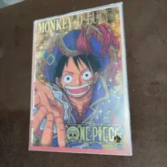 ONE PIECE ジャンボカードダス クリアプレート ルフィ 金箔押し 袋あり