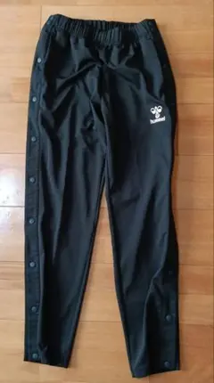 美品☆hummel BEEDRYサイドスナップジャージパンツ☆ネイビーM全長98