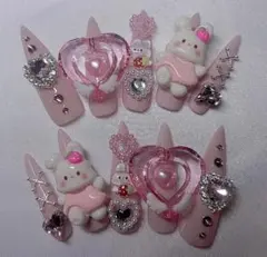 【現品価格】ネイルチップ/平成女児/量産型/地雷系/Y2K