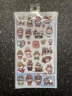 ラブブ　3Dシールボンボンドロップシール