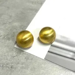【P030】メタルボール　ピアス　ゴールド　S925