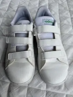 アディダス adidas アドバンコート ホワイト グリーン 21センチ