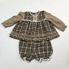 ベビー　長袖セットアップ　90㎝　チュニック　ブルマ　ORIVERCLUB 冬