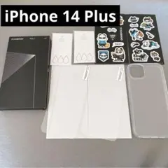 iPhone 14 Plus ケース クリア 保護フィルム 2枚セット カバー