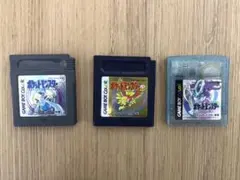 ポケットモンスター クリスタル・金・銀 3本セット