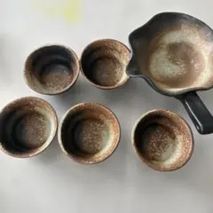 美濃焼黒備前和食セット