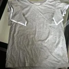 JEANASIS フリル袖 グレー Tシャツ F