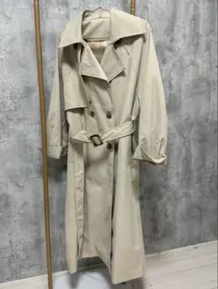 ベージュ トレンチコート ベルト付き
