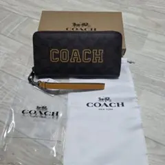 新品　COACH シグネチャー 長財布 ラウンドファスナー　ユニセックスアイテムのサムネイル