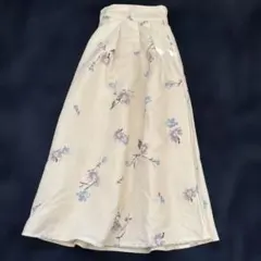 earth music & ecology フレアスカート アイボリー F