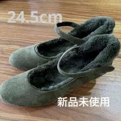 新品未使用Noubel Voug Relax 中敷も温かいワンストラップパンプスのサムネイル