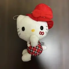 KANJANI∞ × HELLO KITTY マスコット ぬい 赤 チェックのサムネイル