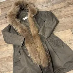 The Virgnia モッズコート ファー付き カーキ 36