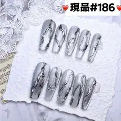 186現品推しネイルチップ付け爪量産型姫ギャルクロムハーツチークy2k痛ネイル
