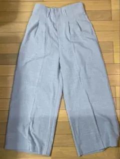 4579 スラックス　ワイドパンツ