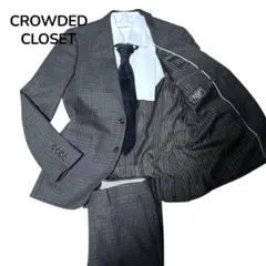 美品☆CROWDED CLOSET セットアップ　グレンチェック　総柄　2