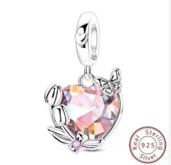 Pandora スターリングシルバー ハートチャーム