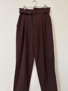 【VIS】ハイウエストテーパードパンツ