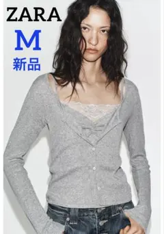 【新品タグ付き】レーストップコントラストジャケットのサムネイル
