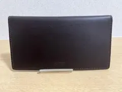 k*n様 COACH コーチ　レザー製ダークブラウン　二つ折り財布？お札いれ？