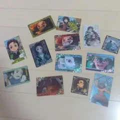 鬼滅の刃 カード 11枚、シール2枚セット