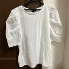 ホワイト パフスリーブ Tシャツ Mサイズ　Re EDITのサムネイル