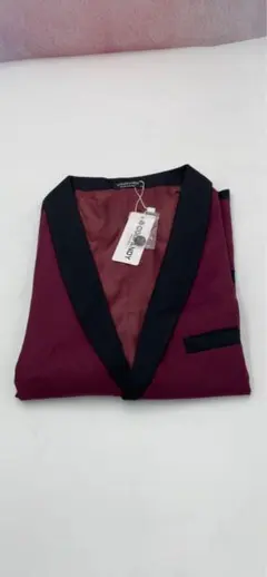 【COOFANDY】 ベスト ボルドー XLサイズ タグ付き 未使用品