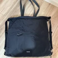 topologie 2WAYドロートートバッグ ブラック