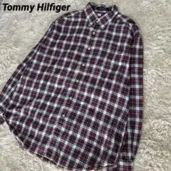 Tommy Hilfiger チェック 長袖シャツ ボタンダウン L 90s
