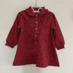 【美品】Melon Papaメロンパパ　花柄チュニック 100cm