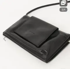 ear PAPILLONNER モバイルウォレットショルダーバッグ・横型ブラック