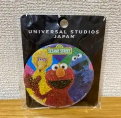 新品 USJ ユニバ セサミストリート缶バッジ 大