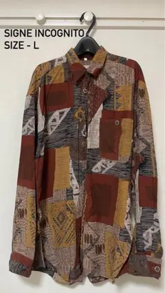 Signe Incognito ヴィンテージ 総柄シャツ 90s レトロアート柄