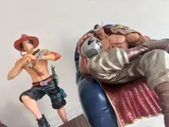 ワンピース 一番くじフィギュア エース 白ひげ ラストワン2体セット