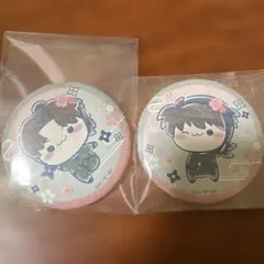 忍たま乱太郎 桜もちぴこ フリューくじ 土井半助 山田利吉 缶バッジ