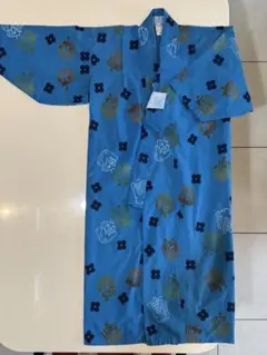 男児用青い浴衣 7〜8才用と帯